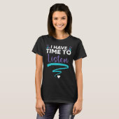 T-shirt J'Ai Le Temps D'Écouter Vos Problèmes De Vie Menta (Devant entier)