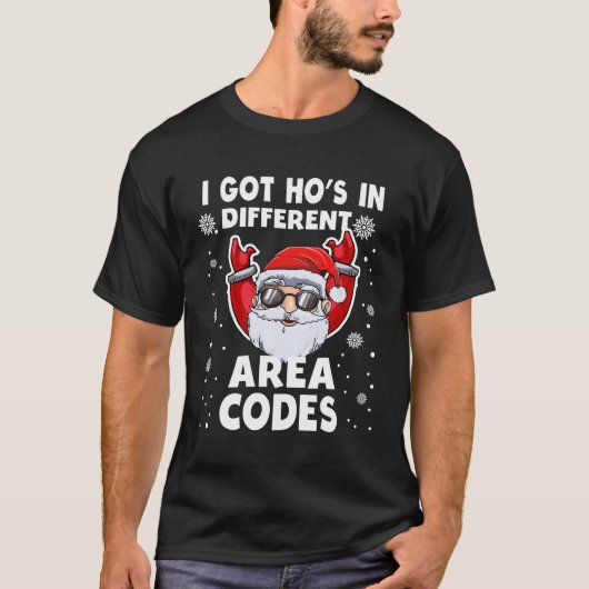 T-shirt J'Ai Les Codes De Différents Secteurs Père Noël (Devant)
