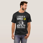 T-shirt J'Ai Les Mains Sur La Mentalité Parkinsons Maladie (Devant entier)