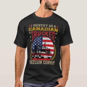 T-shirt J'Ai L'Identité D'Être Un Camionneur Canadien 2022