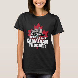 T-shirt J'Ai L'Identité D'Être Un Camionneur Canadien 2022