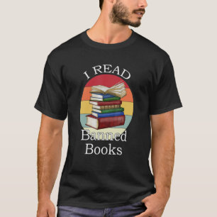 T-shirt J'ai lu Banned Books Librarian Bookworm Book Reade