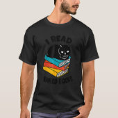 T-shirt J'ai lu des livres interdits Black Cat Reader Book (Devant)