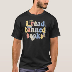 T-shirt J'ai lu des livres interdits Black Cat Reader Book