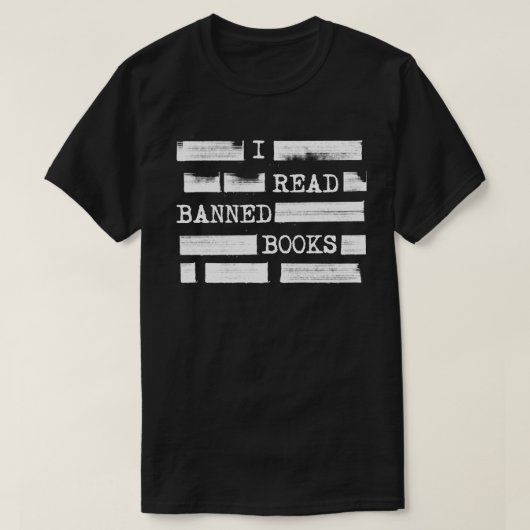 T-shirt J'Ai Lu Des Livres Interdits Refusés (Design devant)
