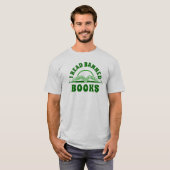 T-shirt J'ai lu livre interdit texte vert conception T-shi (Devant entier)