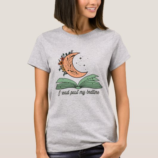 T-shirt J'Ai Lu Passé Mon Bedtime Retro Art (Devant)