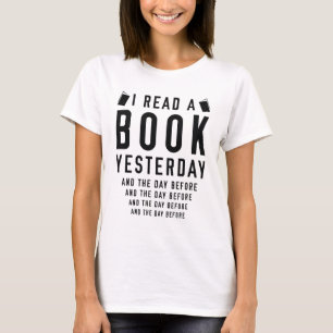 T-shirt J'Ai Lu Un Livre Hier