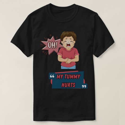 T-shirt J'ai mal à la maman, des problèmes de maman (Design devant)