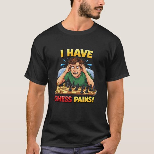 T-shirt J'ai mal aux échecs (Devant)