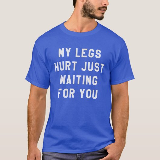 T-shirt J'ai mal aux jambes juste en attendant Marathon (Devant)