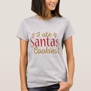 T-shirt J'ai mangé des biscuits Père Noël !