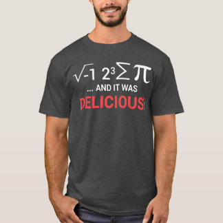 T-shirt J'ai mangé des maths de famille de tarte