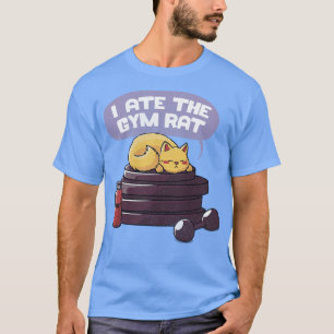T-shirt J'ai mangé le rat de gym noir par Tobe Fonseca