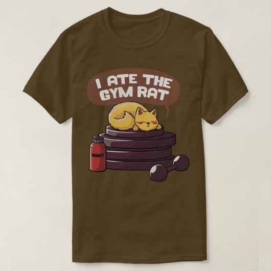 T-shirt J'ai mangé le rat de gym par Tobe Fonseca (Design devant)