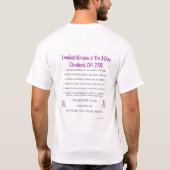 T-shirt J'ai marché Cleveland (Dos)