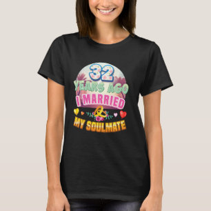 T-shirt J'Ai Marié Mon Âne Il Y A 32 Ans 32E Mariage An