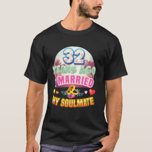 T-shirt J'Ai Marié Mon Âne Il Y A 32 Ans 32E Mariage An