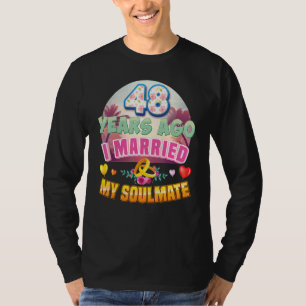 T-shirt J'Ai Marié Mon Âne Il Y A 48 Ans 48E Mariage An