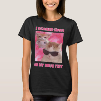 T-shirt J'ai marqué des femmes de mème de chat