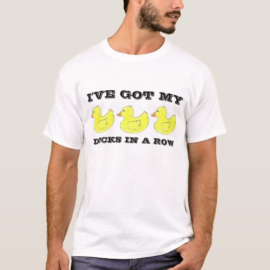 T-shirt J'ai mes canards dans une chemise en caoutchouc (Devant)