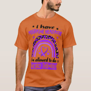 T-shirt J'ai migraine migraine mal de tête je suis autoris