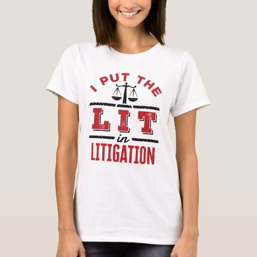 T-shirt J'ai mis la lumière dans le procès de l'avocat du  (Devant)