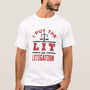 T-shirt J'ai mis la lumière dans le procès de l'avocat du 