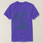 T-shirt J'ai mis le mauvais dans le badminton T 8 (Design devant)