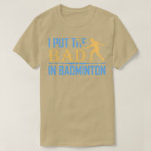T-shirt J'Ai Mis Mal Dans Badminton 3 Badminton Design T (Design devant)