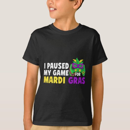 T-shirt J'ai mis mon jeu en pause pour la commande de jeu (Devant)