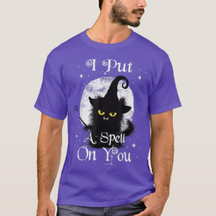T-shirt J'Ai Mis Un sort Sur Vous Fuzzy Chat Sorcière Magi