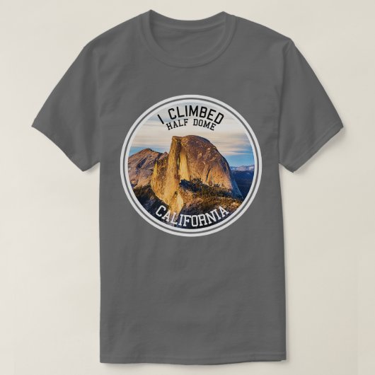 T-shirt J'Ai Monté À Demi Dôme (Randonnée) (Design devant)