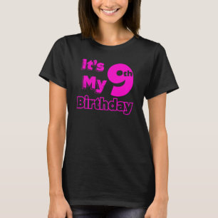 T-shirt J'ai neuf ans et c'est mon 9e anniversaire 2