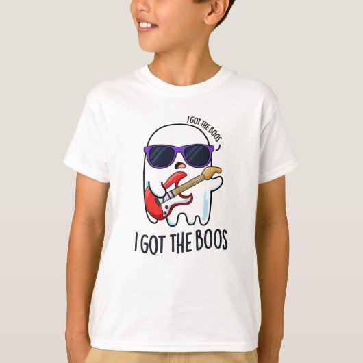 T-shirt J'Ai Obtenu Boos Funny Halloween Music Ghost Pun (Devant)
