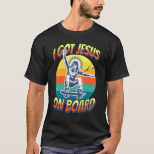 T-shirt J'Ai Obtenu Jésus À Bord Sauter Des Trucs Aériens 