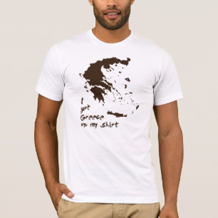 T-shirt J'ai obtenu la graisse de la Grèce sur ma chemise