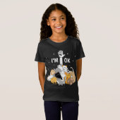 T-Shirt J'ai Ok Funny Cats Lover (Devant entier)