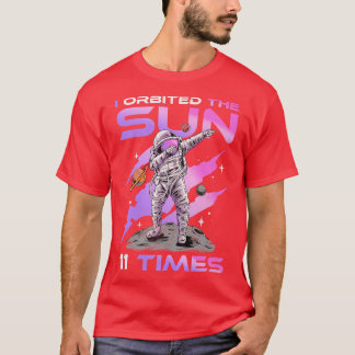 T-shirt J'Ai Orbité Le Soleil 11 fois, 11e Anniversaire As
