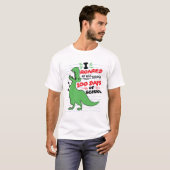 T-shirt J'ai parcouru 100 jours de Dino scolaire (Devant entier)
