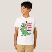 T-shirt J'ai parcouru 100 jours de Dino scolaire (Devant entier)