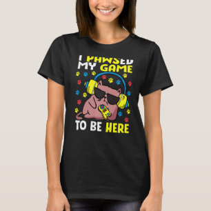 T-shirt J'Ai Pâté Mon Jeu D'Être Ici Amusant Gamer Pun De