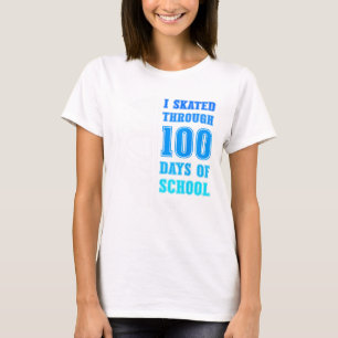 T-shirt J'ai patiné pendant 100 jours d'école garçon de ho