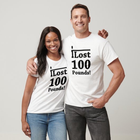 T-SHIRT J'AI PERDU 100 LIVRES (Unisexe)