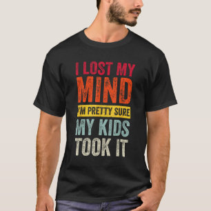 T-shirt J'ai Perdu La Tête Mes Enfants L'ont Pris Papa Vie