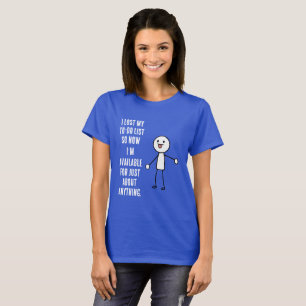 T-shirt J'ai perdu ma liste de tâches
