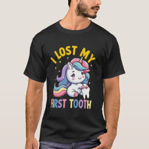 T-shirt J'ai Perdu Ma Première Dent Licorne Histoire de Fé