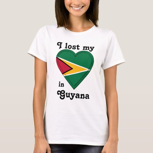 T-shirt J'ai perdu mon coeur en Guyane (Devant)
