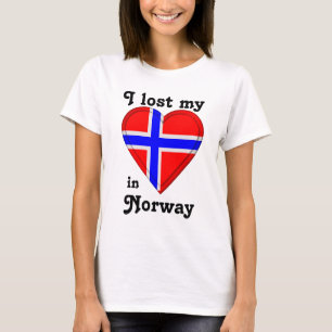 T-shirt J'ai perdu mon coeur en Norvège