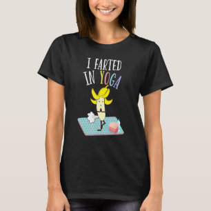 T-shirt J'ai Pété En Yoga Péter Banane Yoga Pilates Pose
